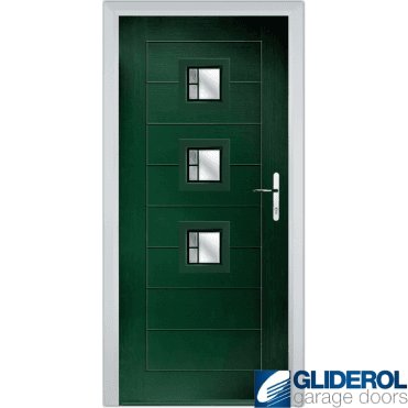 Hendrie 3 front entrance door GREEN (RAL6009)