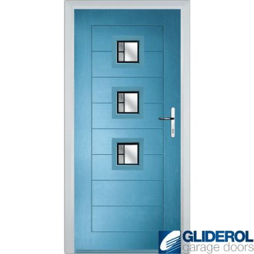 Hendrie 3 front entrance door PASTLE BLUE (RAL5024)