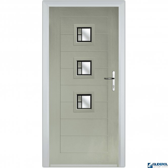 Gliderol Hendrie 3 front entrance door PEBBLE GREY (RAL7032)