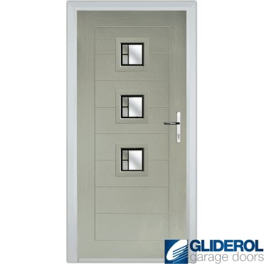 Hendrie 3 front entrance door PEBBLE GREY (RAL7032)