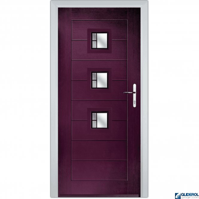 Gliderol Hendrie 3 front entrance door PURPLE VIOLET (RAR4007)