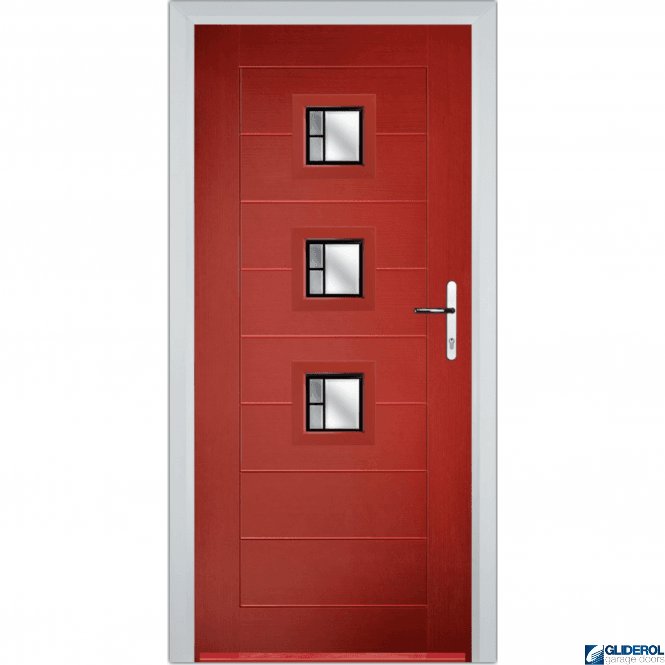 Gliderol Hendrie 3 front entrance door RED (RAL3003)