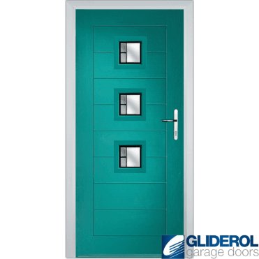 Hendrie 3 front entrance door TURQUIOSE BLUE (RAL5018)