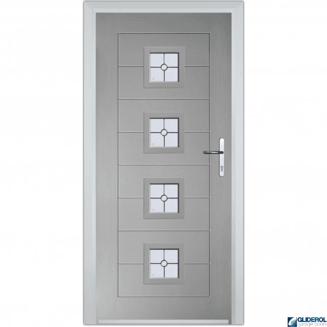 Gliderol Hendrie 4 front entrance door AGATE GREY (RAL7038)