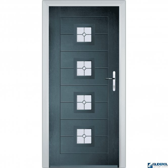 Gliderol Hendrie 4 front entrance door ANTHRACITE (RAL7016)
