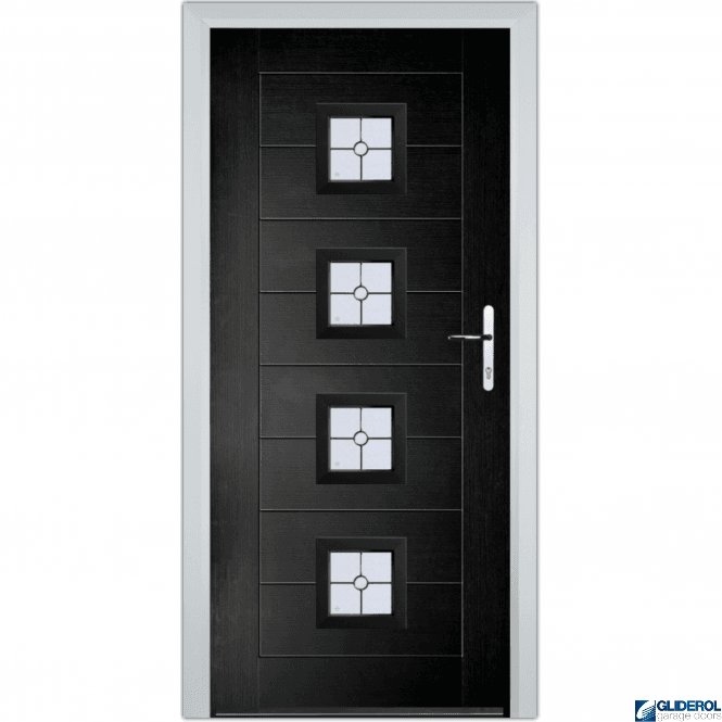 Gliderol Hendrie 4 front entrance door BLACK (RAL9005)