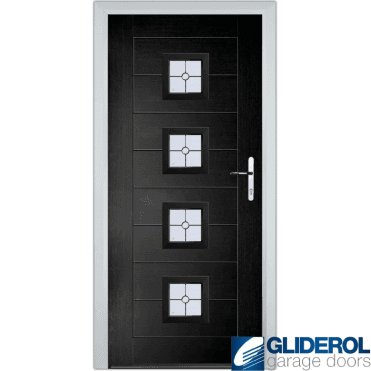 Hendrie 4 front entrance door BLACK (RAL9005)