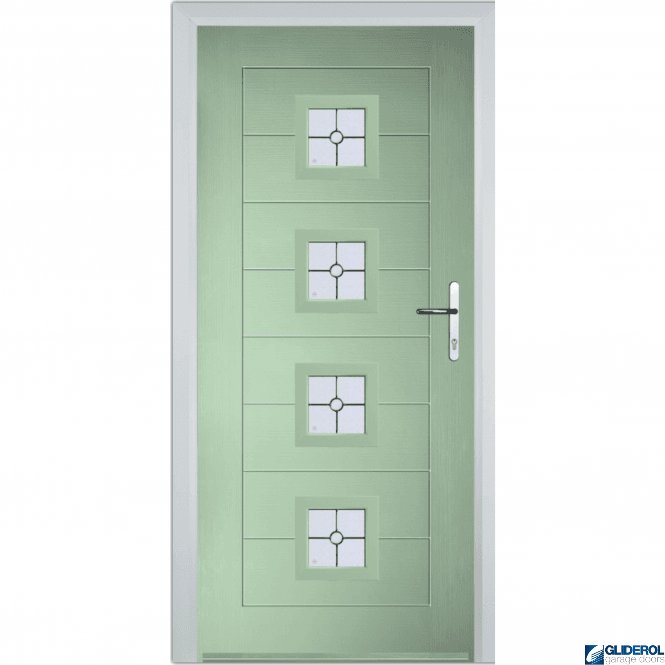 Gliderol Hendrie 4 front entrance door CHARTWELL GREEN