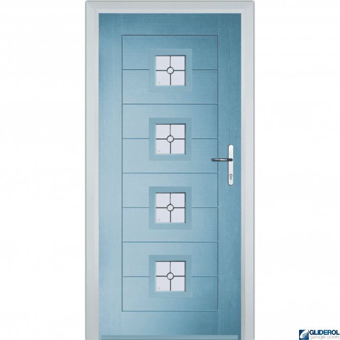 Gliderol Hendrie 4 front entrance door DUCK EGG BLUE