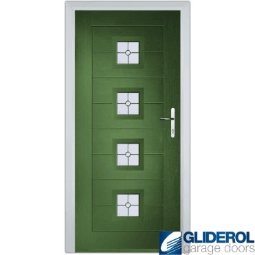 Hendrie 4 front entrance door FERN GREEN (RAL6025)
