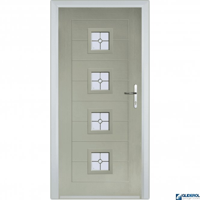 Gliderol Hendrie 4 front entrance door PEBBLE GREY (RAL7032)