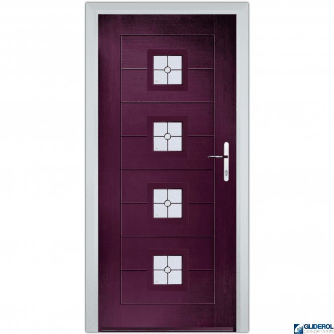 Gliderol Hendrie 4 front entrance door PURPLE VIOLET (RAR4007)
