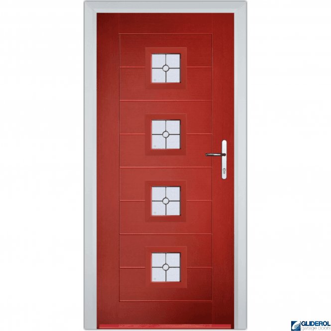 Gliderol Hendrie 4 front entrance door RED (RAL3003)