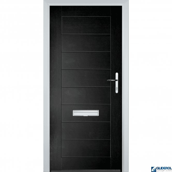 Gliderol Hendrie Solid front entrance door BLACK (RAL9005)
