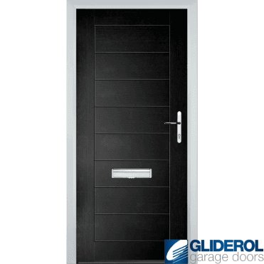 Hendrie Solid front entrance door BLACK (RAL9005)