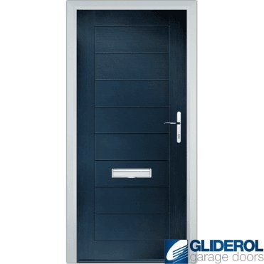 Hendrie Solid front entrance door BLUE (RAL5011)