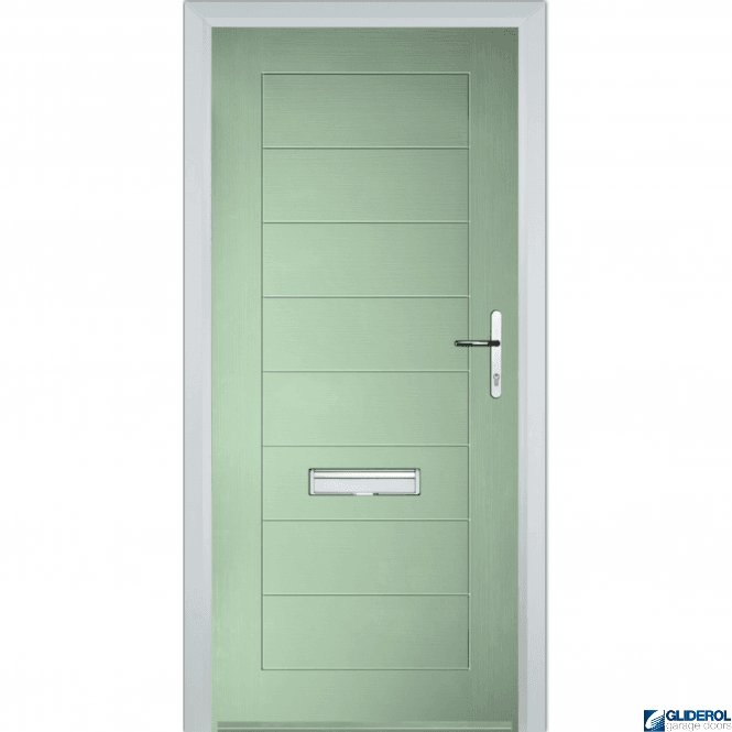 Gliderol Hendrie Solid front entrance door CHARTWELL GREEN