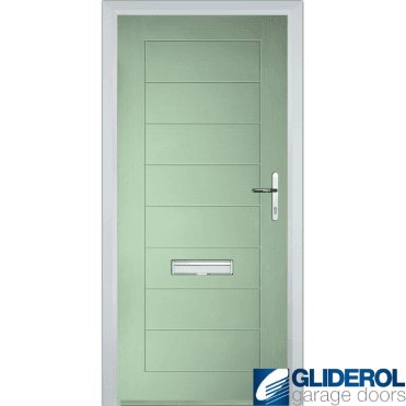 Hendrie Solid front entrance door CHARTWELL GREEN