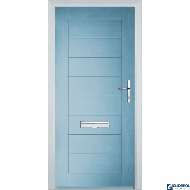 Gliderol Hendrie Solid front entrance door DUCK EGG BLUE