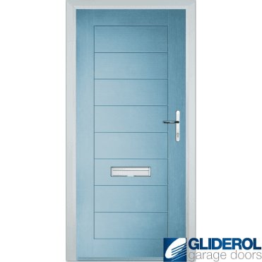 Hendrie Solid front entrance door DUCK EGG BLUE