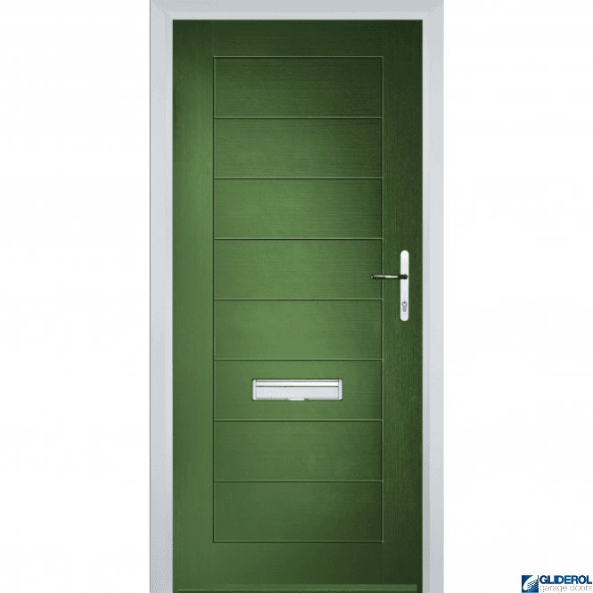 Gliderol Hendrie Solid front entrance door FERN GREEN (RAL6025)
