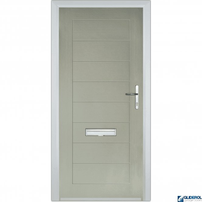 Gliderol Hendrie Solid front entrance door PEBBLE GREY (RAL7032)