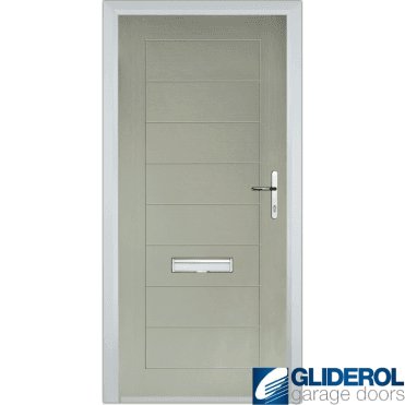 Hendrie Solid front entrance door PEBBLE GREY (RAL7032)