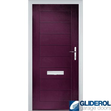 Hendrie Solid front entrance door PURPLE VIOLET (RAR4007)