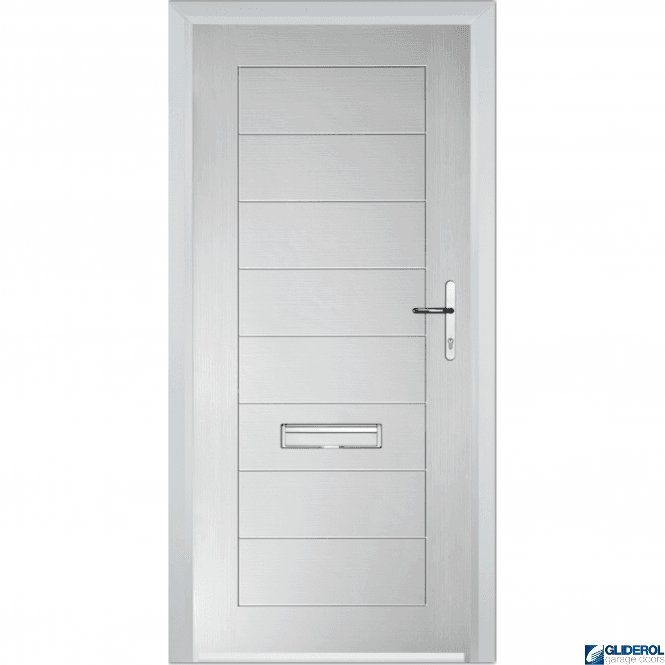 Gliderol Hendrie Solid front entrance door WHITE