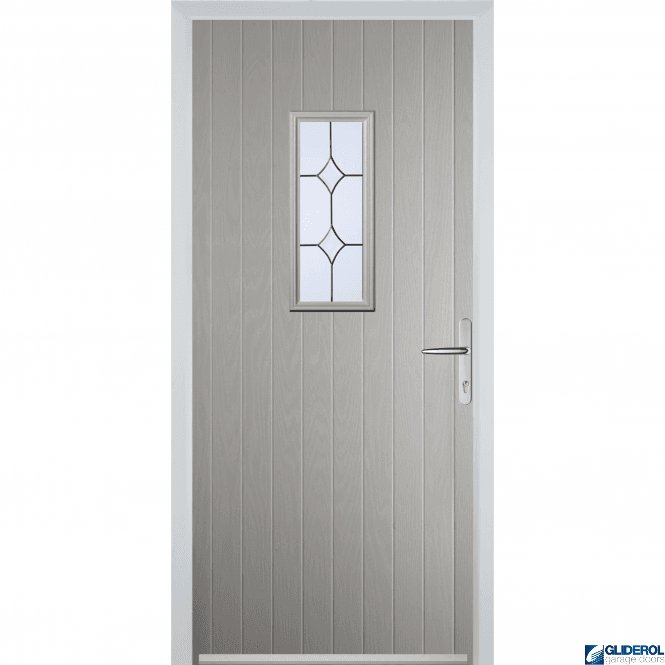 Gliderol Hignet front entrance door AGATE GREY (RAL7038)