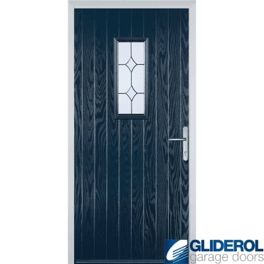 Hignet front entrance door BLUE (RAL5011)