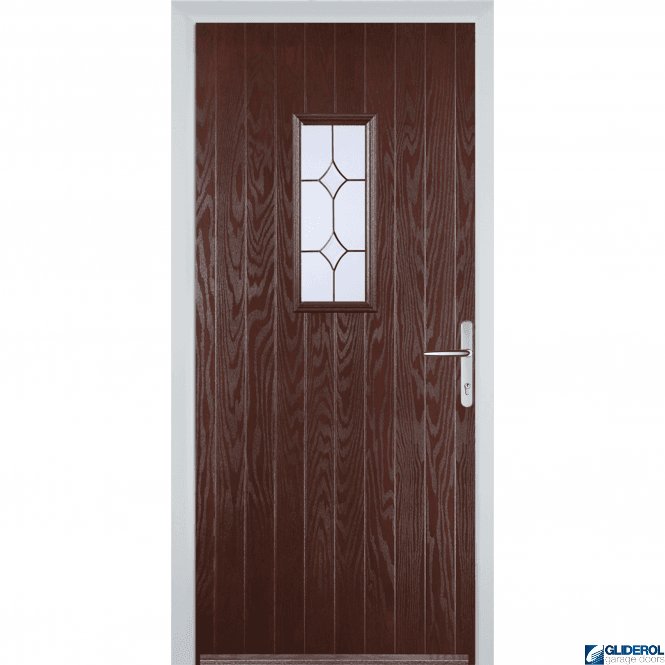 Gliderol Hignet front entrance door DARKWOOD