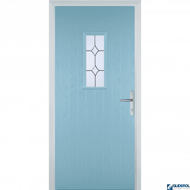 Gliderol Hignet front entrance door DUCK EGG BLUE