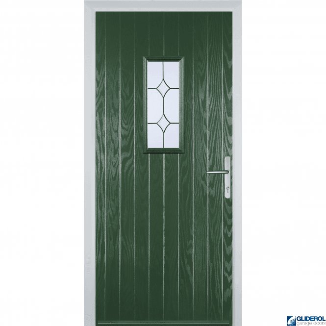 Gliderol Hignet front entrance door GREEN (RAL6009)