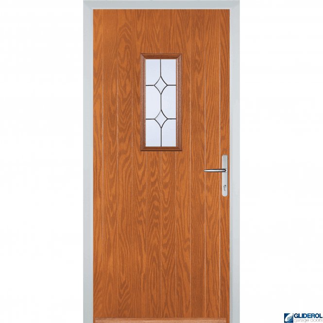 Gliderol Hignet front entrance door OAK