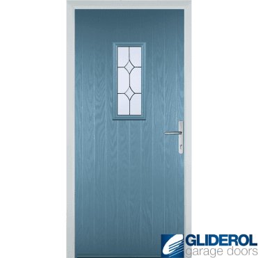Hignet front entrance door PASTLE BLUE (RAL5024)