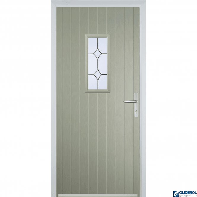 Gliderol Hignet front entrance door PEBBLE GREY (RAL7032)