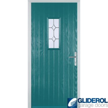 Hignet front entrance door TURQUIOSE BLUE (RAL5018)