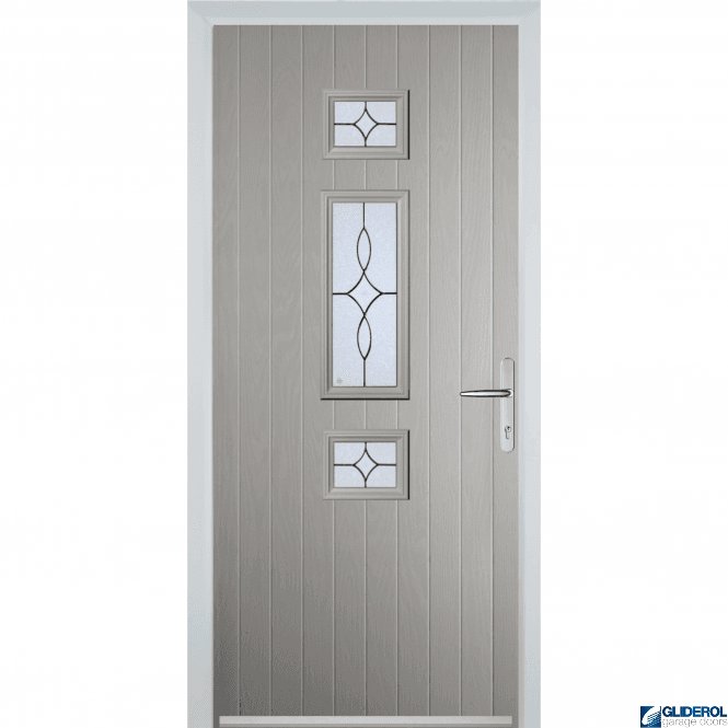 Gliderol Hurley front entrance door AGATE GREY (RAL7038)