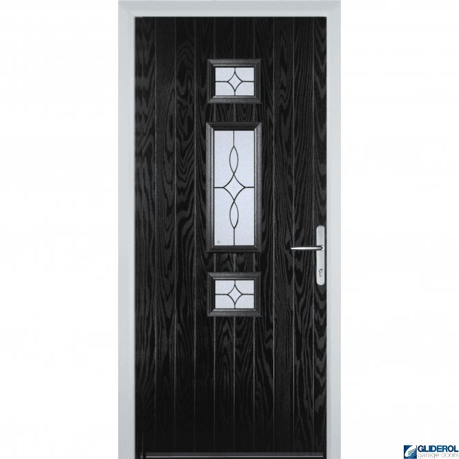 Gliderol Hurley front entrance door BLACK (RAL9005)