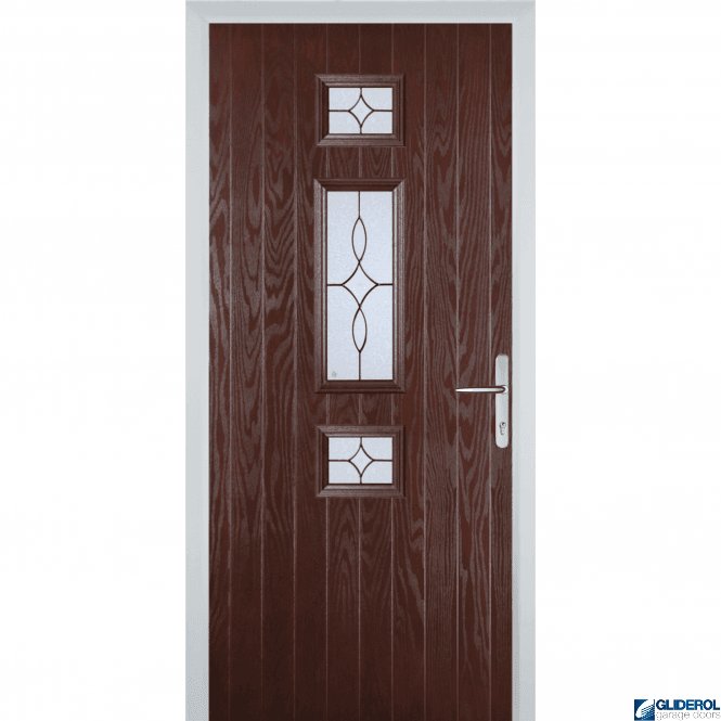 Gliderol Hurley front entrance door DARKWOOD