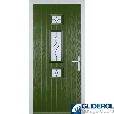 Hurley front entrance door FERN GREEN (RAL6025)