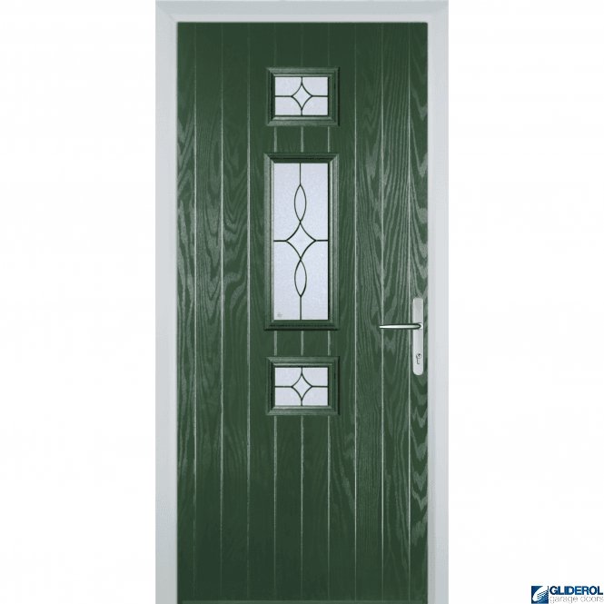 Gliderol Hurley front entrance door GREEN (RAL6009)