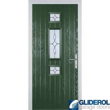 Hurley front entrance door GREEN (RAL6009)