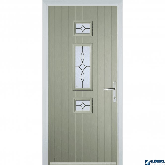 Gliderol Hurley front entrance door PEBBLE GREY (RAL7032)