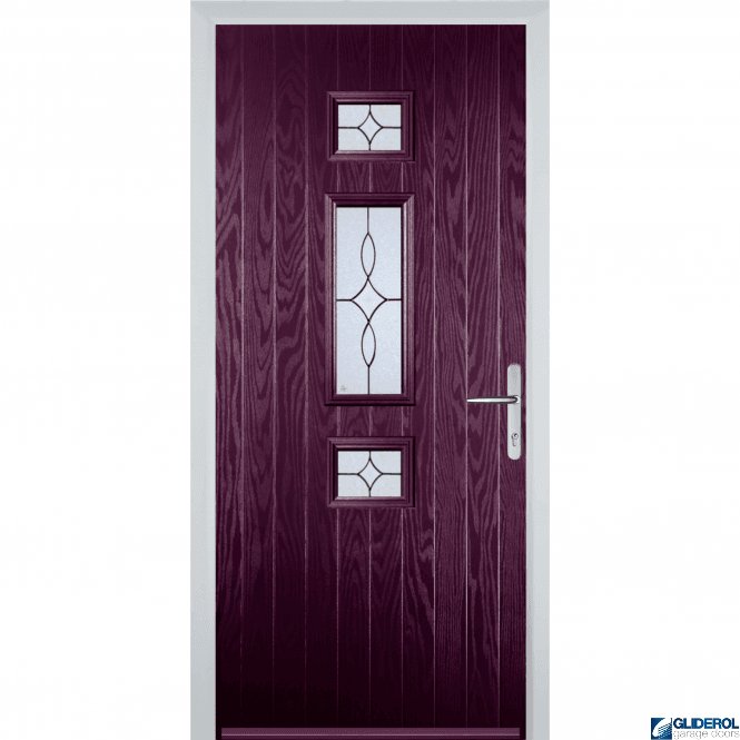 Gliderol Hurley front entrance door PURPLE VIOLET (RAR4007)