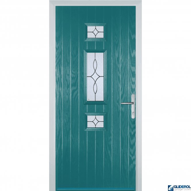 Gliderol Hurley front entrance door TURQUIOSE BLUE (RAL5018)