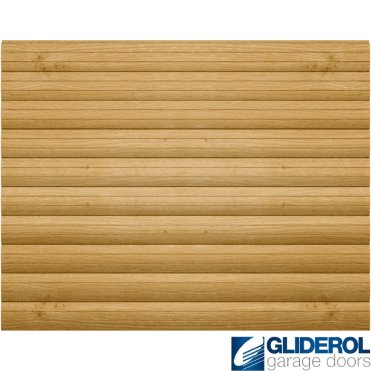 IRISH-OAK Insulated Automatic Roller Garage Door (Laminate 77mm Lath)