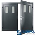 IRON-GREY (RAL7011) Insulated Bradford Side Hinged Garage Door