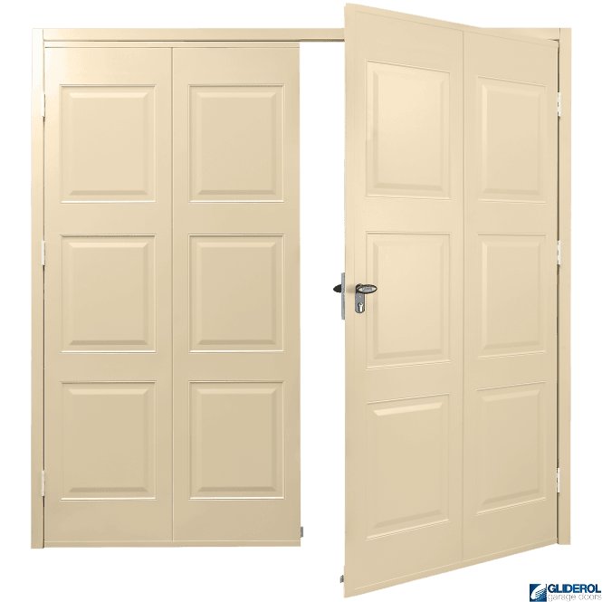 Gliderol IVORY (RAL1015) Budget Dorridge Side Hinged Garage Door